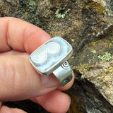 Orbicular Agate and Sterling Silver Ring