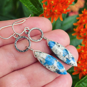 K2 and Sterling Silver Earrings