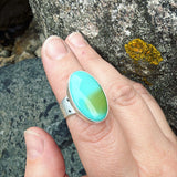 Hubei Turquoise and Sterling Silver Ring