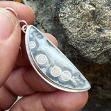 Orbicular Agate and Sterling Silver Earrings