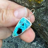 Chrysocolla and Sterling Silver Earrings