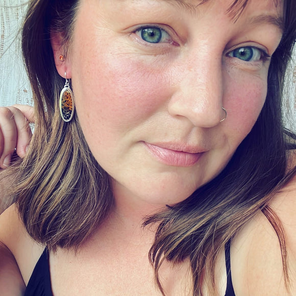 Montana Agate and Sterling Silver Earrings