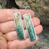 Morning Dew Jasper and Sterling Silver Earrings