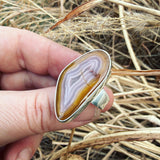 Coyomito Agate and Sterling Silver Ring