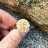 Fossil Mammoth Ivory and Sterling Silver Ring