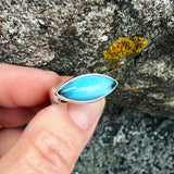 Blue Topaz and Sterling Silver Ring