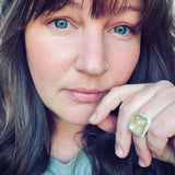 Rutilated Quartz and Sterling Silver Ring