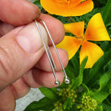Sterling Silver Hoops- Long