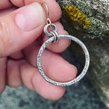 Sterling Silver Textured Circles