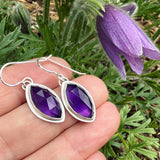 Amethyst and Sterling Silver Earrings