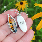 Montana Agate and Sterling Silver Earrings