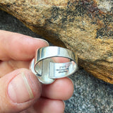Fossil Mammoth Ivory and Sterling Silver Ring
