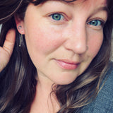 Sterling Silver Hoops- Long
