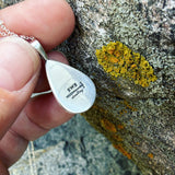 Rainbow Moonstone and Sterling Silver Pendant