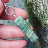 Seafoam Green Fuchsite and Sterling Silver earrings