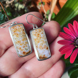 Orbicular Jasper and Sterling Silver Earrings