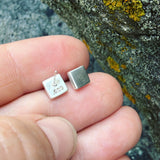 Sterling Silver Small Square Posts