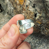 Orbicular Agate and Sterling Silver Ring