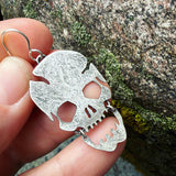 Sterling Silver Skull Earrings