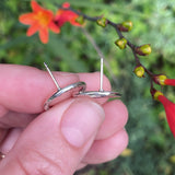 Sterling Silver Textured Circles- Medium