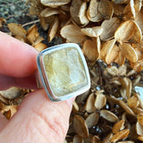 Rutilated Quartz and Sterling Silver Ring