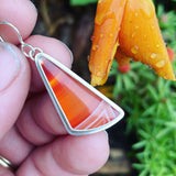 Carnelian and Sterling Silver Earrings