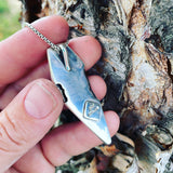 Rainbow Pyrite and Sterling Silver Pendant