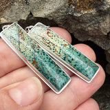Morning Dew Jasper and Sterling Silver Earrings