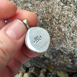 Dendritic Agate and Sterling Silver Pendant