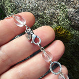 Clear Quartz and Sterling Silver Bracelet