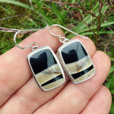 Fryite and Sterling Silver Earrings
