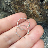 Sterling Silver Hoop- Medium
