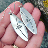 Blue Mountain Jasper and Sterling Silver Earrings