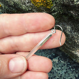 Sterling Silver Square Rod Earrings