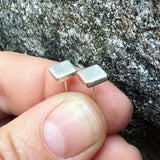 Sterling Silver Small Square Posts