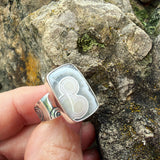 Orbicular Agate and Sterling Silver Ring