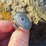 Lake Superior Agate and Sterling Silver Ring