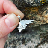 Sterling Silver Lake Superior Pendant-Small