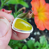 Vesuvianite and Sterling Silver Earrings