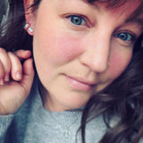 Moonstone and Sterling Silver Studs