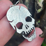 Sterling Silver Skull Earrings