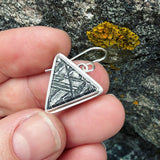 Meteorite and Sterling Silver Earrings