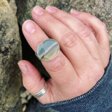 Polychrome Jasper and Sterling Silver Ring