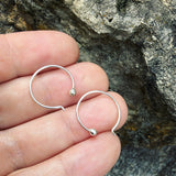 Sterling Silver Hoop- Medium