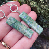 Seafoam Green Fuchsite and Sterling Silver earrings