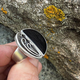 Black Onyx and Sterling Silver Ring