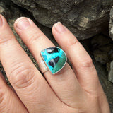 Chrysocolla and Sterling Silver Ring
