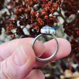 Galaxy Opal and Sterling Silver Ring