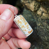 Orbicular Jasper and Sterling Silver Earrings