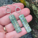 Seafoam Green Fuchsite and Sterling Silver earrings